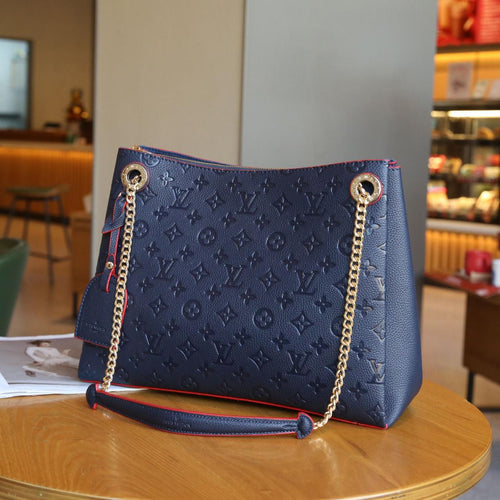 Louis Vuitton Vavin MM in Monogram Empreinte Leather (Marine Rouge)