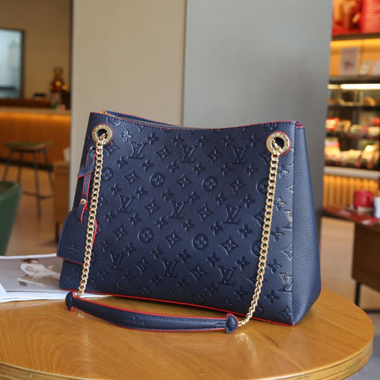 Louis Vuitton Vavin MM in Monogram Empreinte Leather (Marine Rouge)