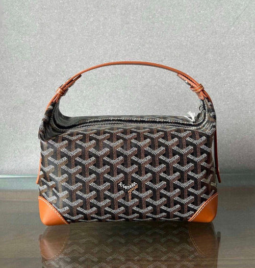 Goyard Jouvence MM Toiletry Case (Black & Tan)