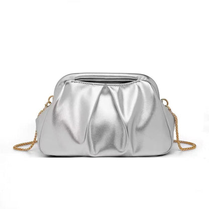 Bottega Veneta The Pouch with Handle (Silver)