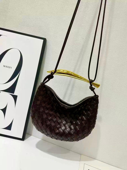 Bottega Veneta Small Sardine Shoulder Bag(Fondant / Dark Brown)