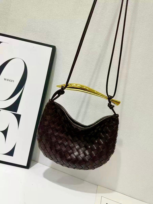 Bottega Veneta Small Sardine Shoulder Bag(Fondant / Dark Brown)