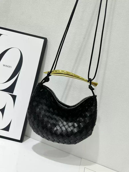 Bottega Veneta Small Sardine Shoulder Bag (Black)