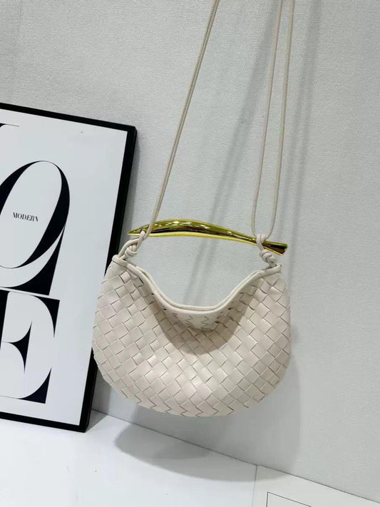 Bottega Veneta Small Sardine Shoulder Bag (Chalk/White)
