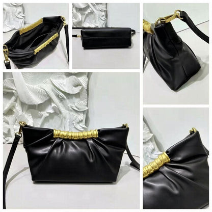 Fendi First Small Shoulder Bag (Black Leather)