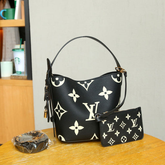 Louis Vuitton NéoNoé BB (Black/Beige Monogram Empreinte)