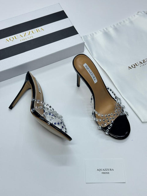 Aquazzura Tequila Mules (Black)