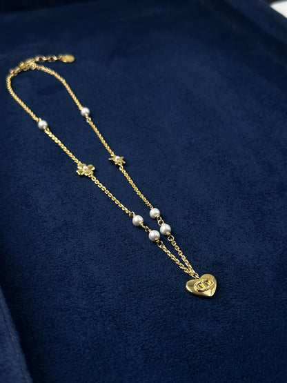 Dior Lucky Charms Jewelry Set (Gold/Pearl)